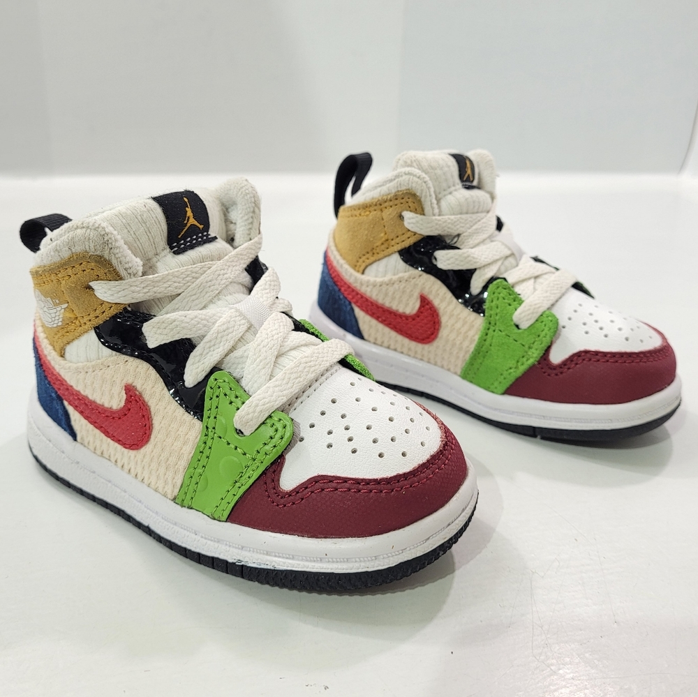 NIKE AIR JORDAN 1 RETRO MID SNEAKER SE MESSY ROOM INFANT TODDLER 5C DR6959-100